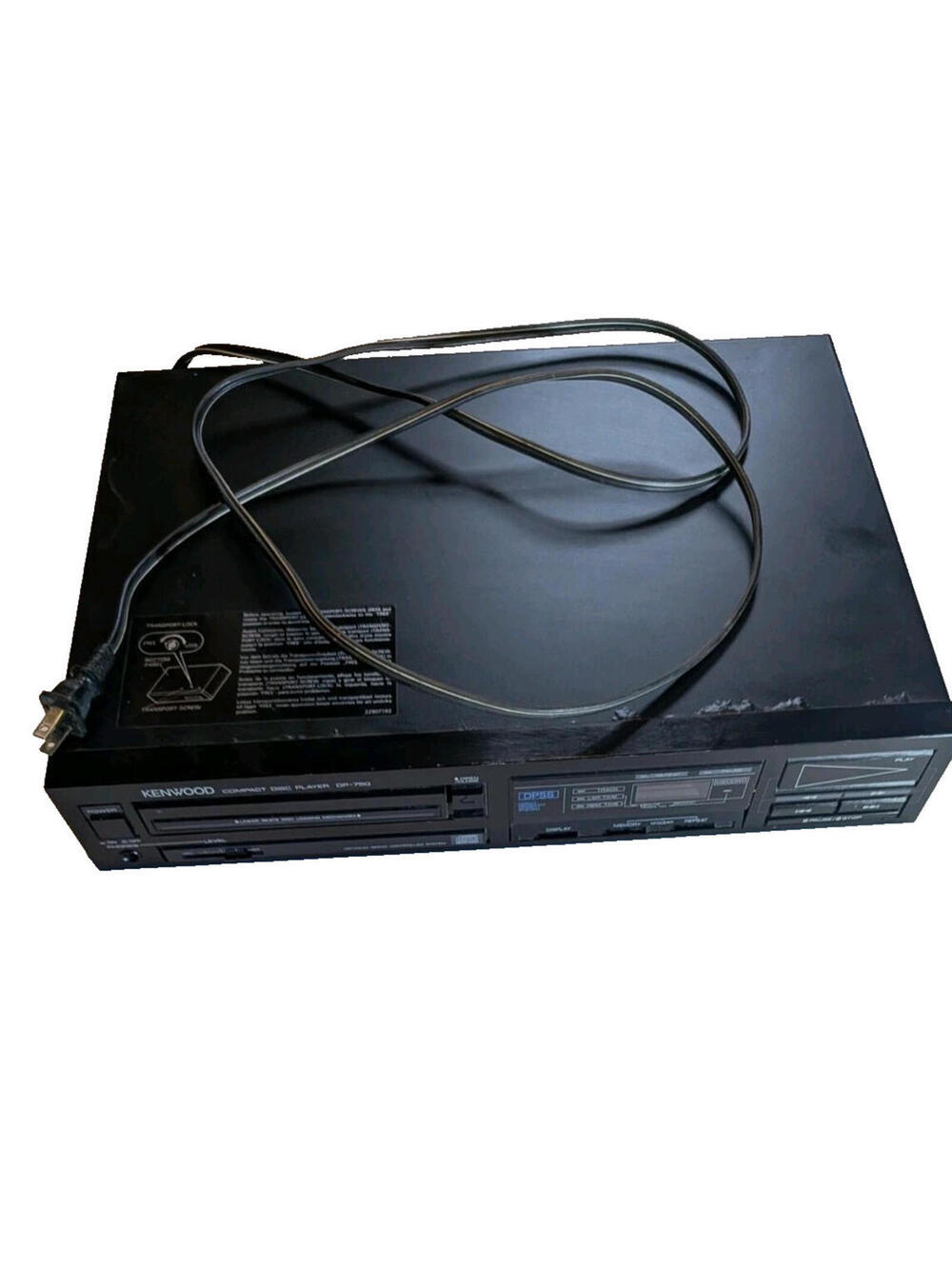 Vintage Audio Kenwood DP-750 Single DPSS Compact Disc CD Player Will Power On